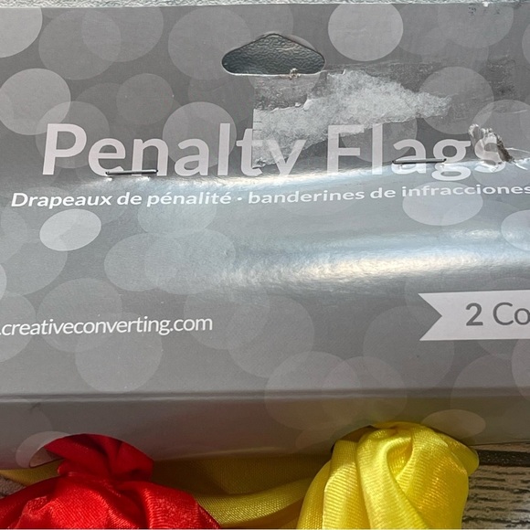 Sports Penalty Flags Red/Yellow 2 Pack NEW - Picture 3 of 7
